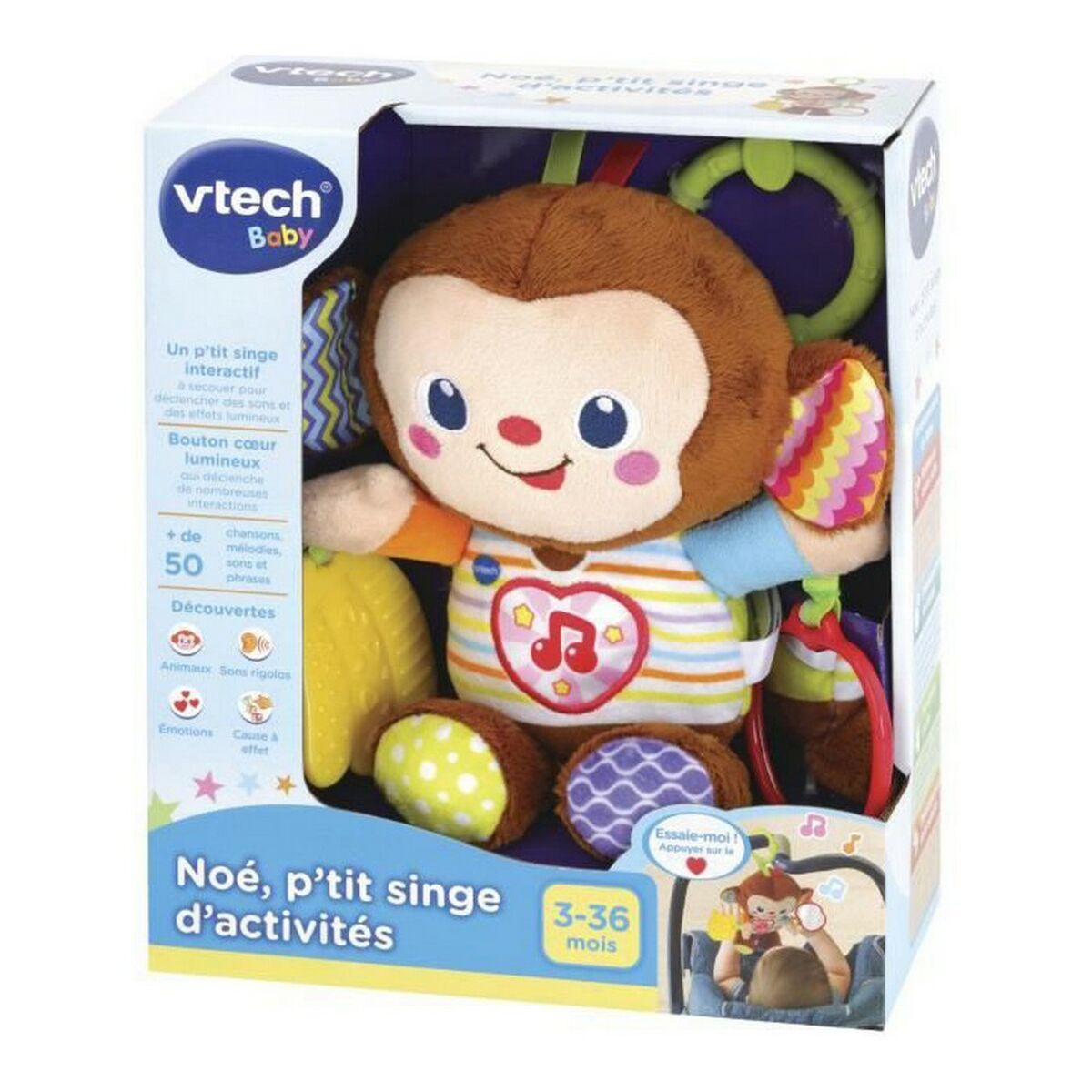 Soiva lelu Vtech Baby Noé, p'tit singe d'activités
